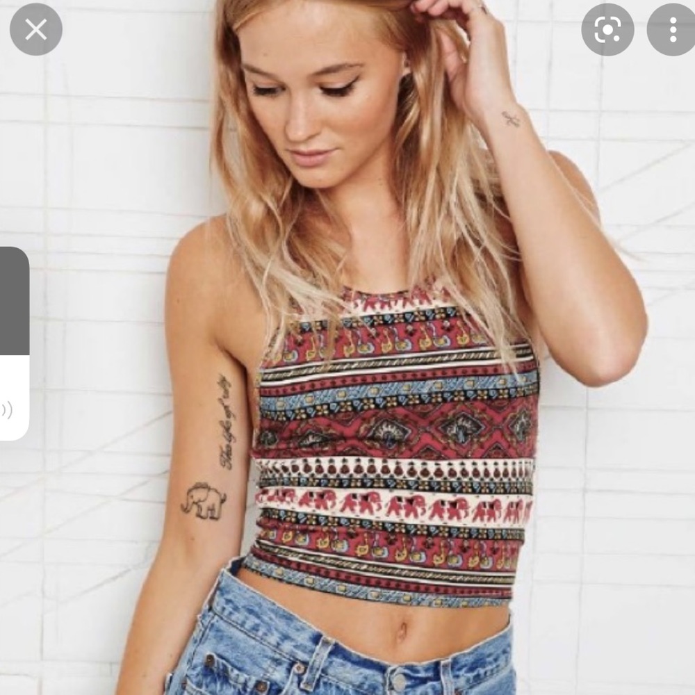 Urban Outfitters Elephant Halter Crop Top